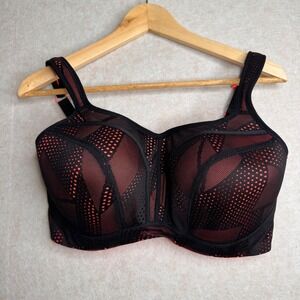 Panache Black and Red Sports Bra
